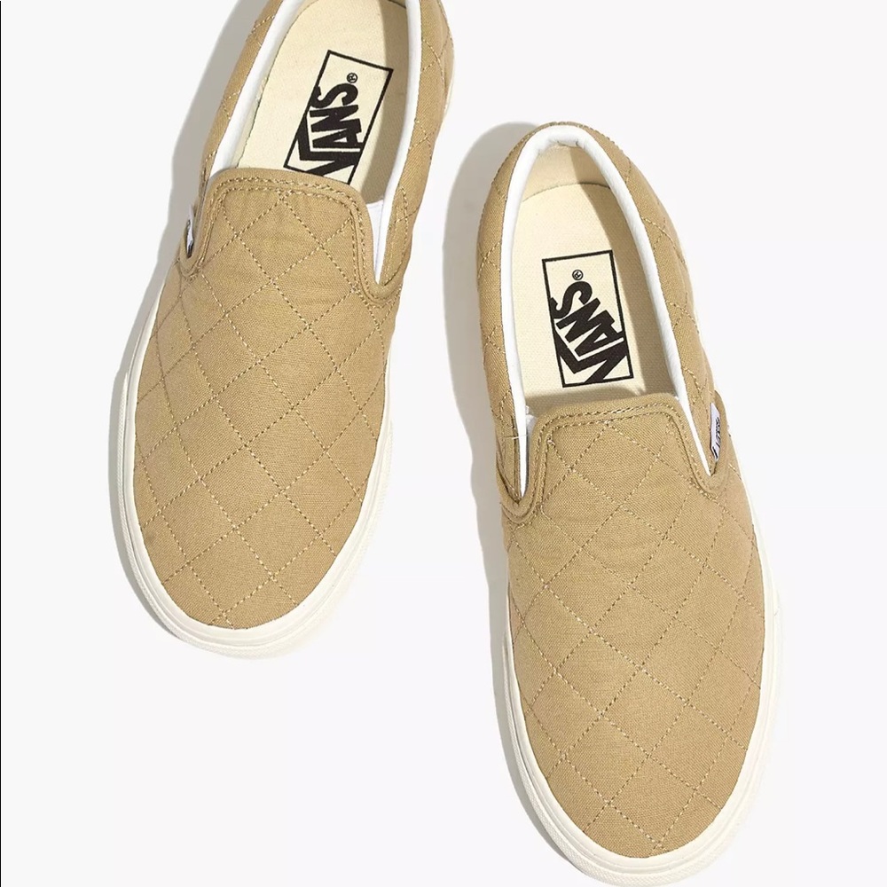 Madewell x Vans® Unisex Classic Slip-On Sneakers in Quilted Fabric